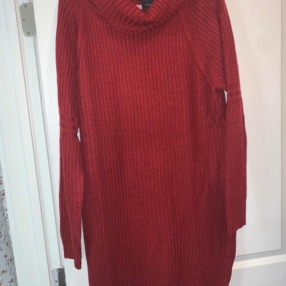 Turtleneck sweater dress - Picture 2 of 5